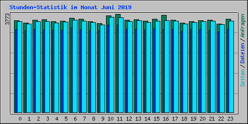 Stunden-Statistik im Monat Juni 2019