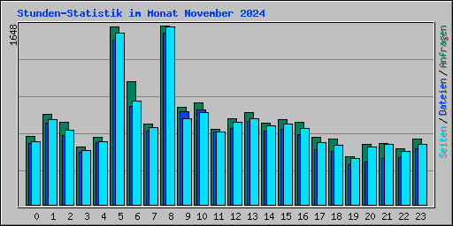 Stunden-Statistik im Monat November 2024