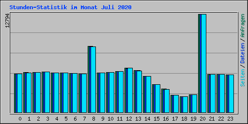 Stunden-Statistik im Monat Juli 2020