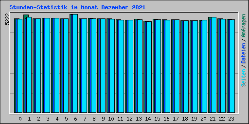 Stunden-Statistik im Monat Dezember 2021