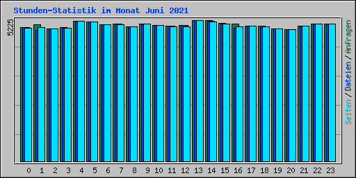 Stunden-Statistik im Monat Juni 2021