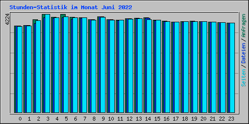 Stunden-Statistik im Monat Juni 2022