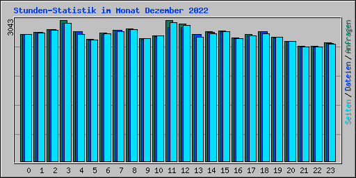 Stunden-Statistik im Monat Dezember 2022