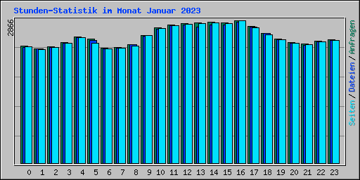 Stunden-Statistik im Monat Januar 2023